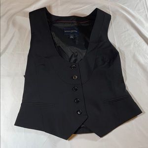 Black Button Down Vest